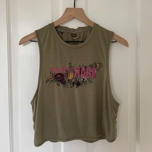 Gymshark Floral Cropped Tank